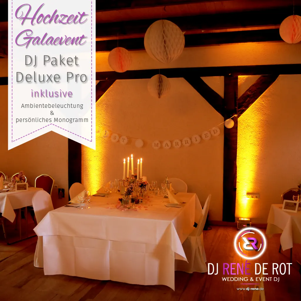 DJ Paket Deluxe Pro | Black Edition | Hochzeit DJ René de Rot
