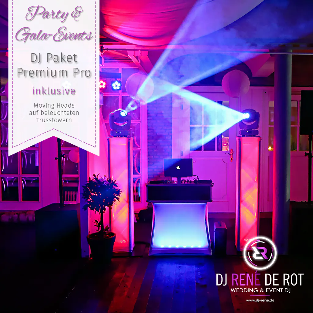 DJ Paket Premium Pro | Black Edition | Hochzeit DJ René de Rot